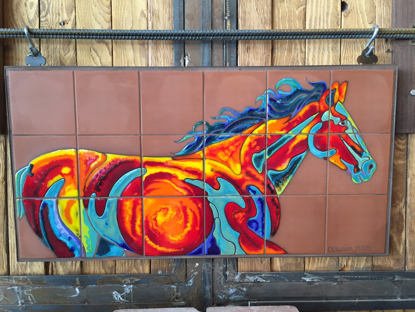 Fire Horse #6 Fine Art Mural